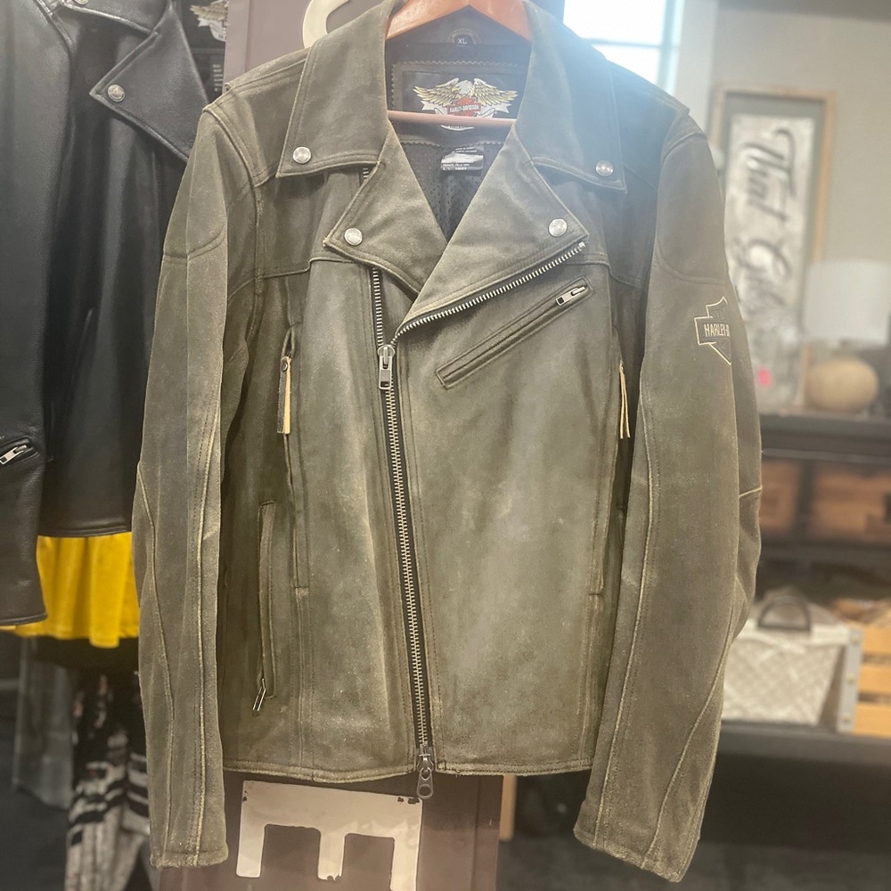 Harley-Davidson Road Dust Brown Leather Jacket